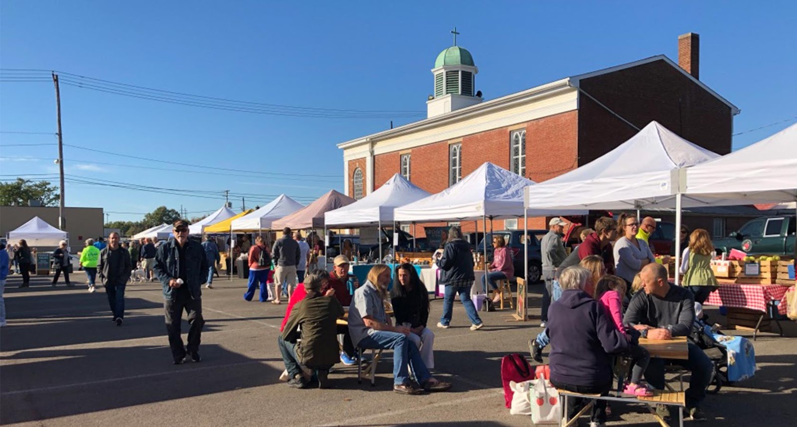 To sample local treats and mingle with many locals, go to the Lancaster Farmers Market.