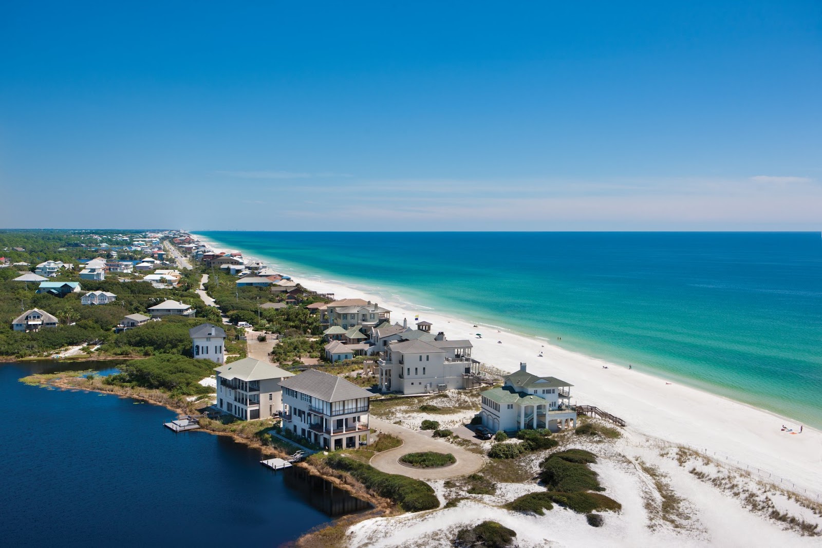 The Seaside Scenic Byway runs from Pensacola Beach to Fort Pickens.