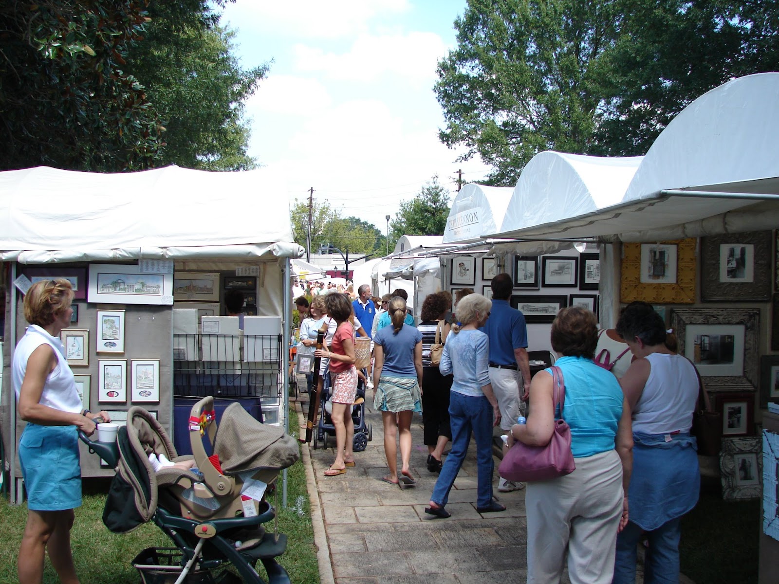 You may view local and regional art during the Roswell Arts Festival.